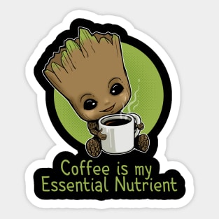 Coffee is my Essential Nutrients Sticker